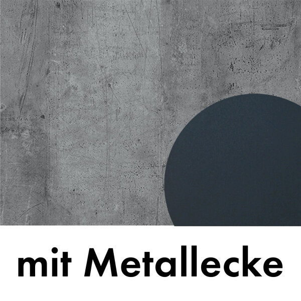 HPL Concrete | Metallecke Grau